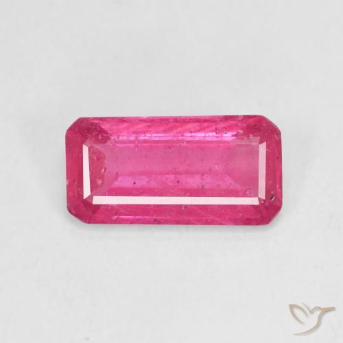 2.95ct Natürlicher pink Rubin, Smaragdschliff, VS-SI