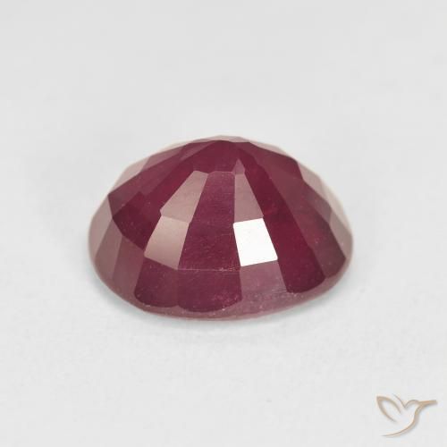 9,17 ctw natürlicher dunkelrot Rubin, Oval, VS