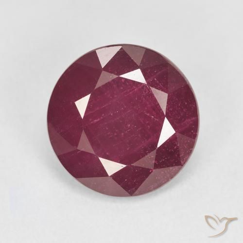 6.24ct Natürlicher Weinrot Rubin, Runden, VS