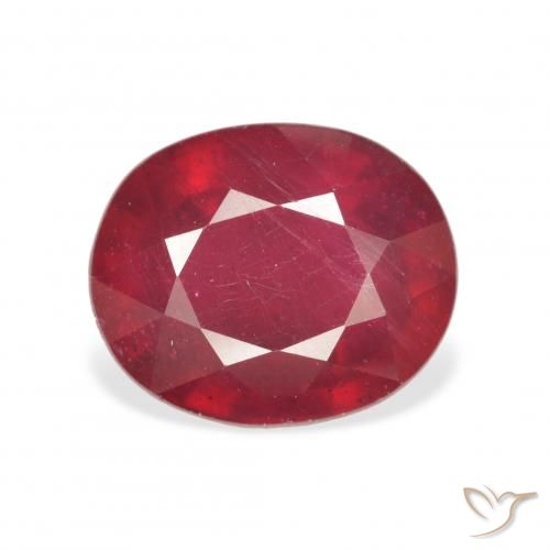 6.03ct Natürlicher Mittelrot Rubin, Oval, VS