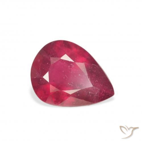 2.65ct Natürlicher Marmelade Rot Rubin, Birnenform, VS