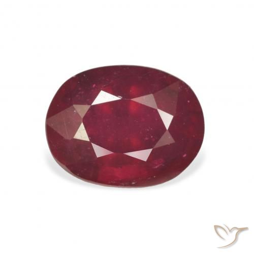 4.33ct Natürlicher tiefrot Rubin, Oval, VS
