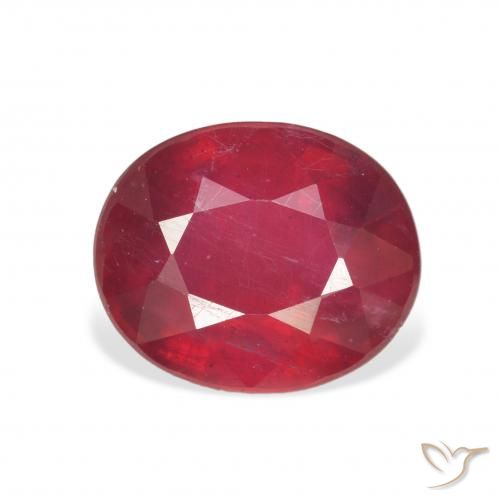5.00ct Natürlicher Marmelade Rot Rubin, Oval, VS