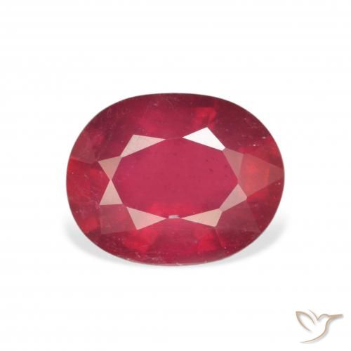 3.58ct Natürlicher Tiefrot Rubin, Oval, VS