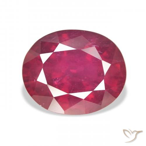 10.77ct Natürlicher Medium Dark-Red Rubin, Oval, VS