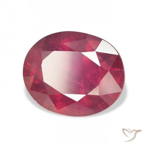 9,17 ctw natürlicher Medium Dark-Red Rubin, Oval, VS