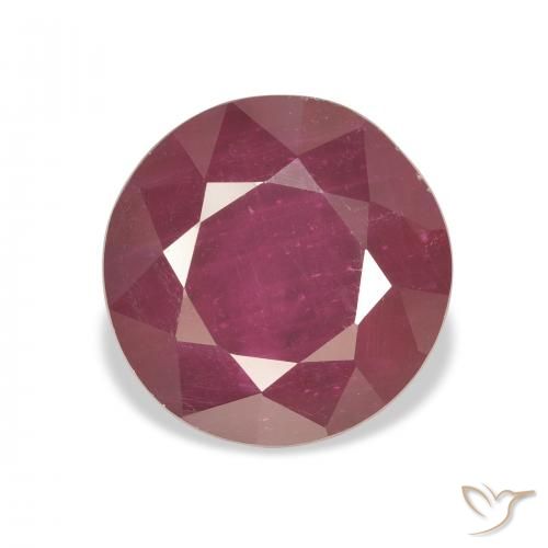 7.40ct Natürlicher Tiefrot Rubin, Runden, VS
