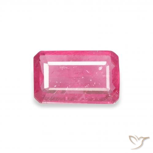 0.99ct Natürlicher pink Rubin, Smaragdschliff, VS-SI