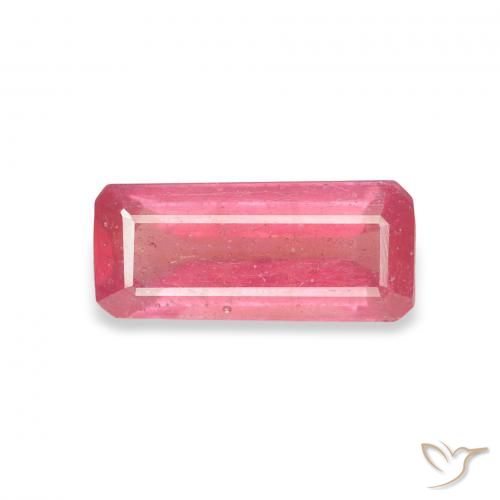 1.50ct Natürlicher Magentarosa Rubin, Smaragdschliff, VS-SI