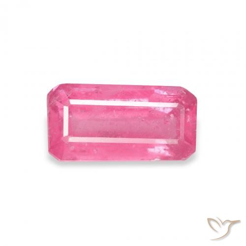 1.61ct Natürlicher pink Rubin, Smaragdschliff, VS-SI