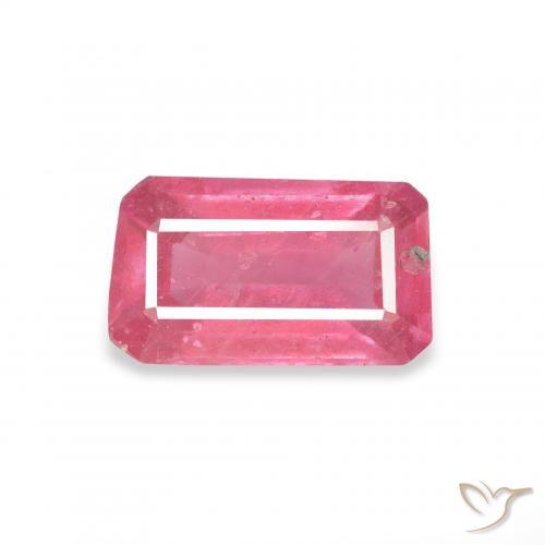 1.54ct Natürlicher Mittelrosa Rubin, Smaragdschliff, VS-SI