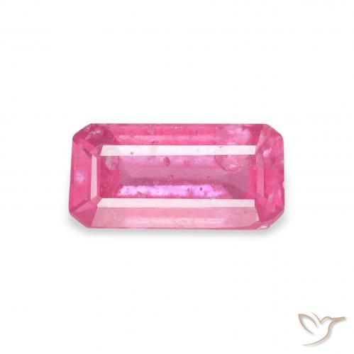 1.14ct Natürlicher pink Rubin, Smaragdschliff, SI