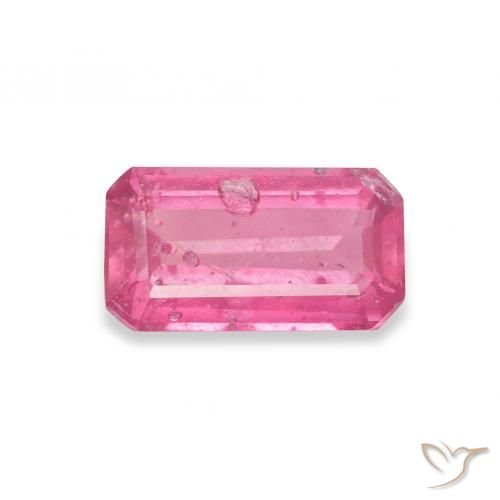 1.63ct Natürlicher Medium Dark-Pink Rubin, Smaragdschliff, SI
