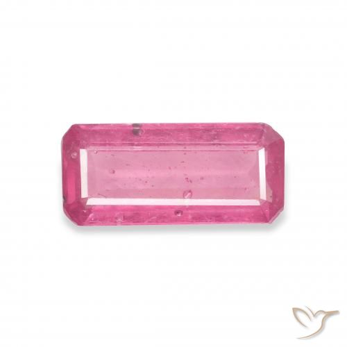 1.93ct Natürlicher Medium Dark-Pink Rubin, Smaragdschliff, VS-SI