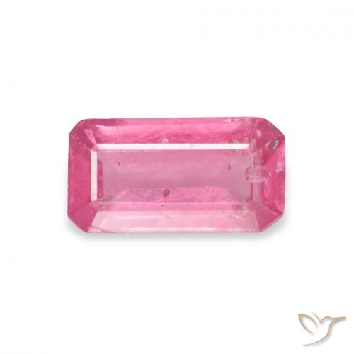 1.55ct Natürlicher pink Rubin, Smaragdschliff, VS-SI