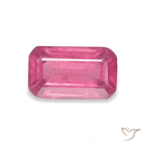 3.12ct Natürlicher Medium Dark-Pink Rubin, Smaragdschliff, VS-SI