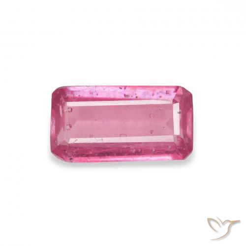 1.09ct Natürlicher pink Rubin, Smaragdschliff, VS-SI