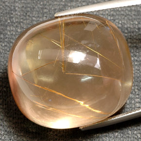 78,65 ctw natürlicher gelber Rutilquarz, Transparent, Transparent / Lichtdurchlässig