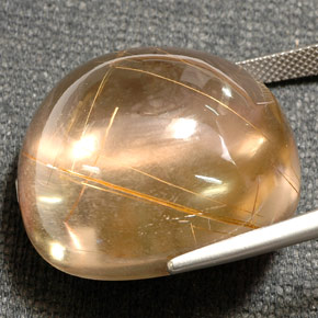 78,65 ctw natürlicher gelber Rutilquarz, Transparent, Transparent / Lichtdurchlässig