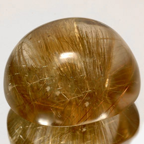 128,20 ctw natürlicher gelber Rutilquarz, Transparent, Transparent / Lichtdurchlässig