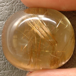 48,93 ctw natürlicher gelber Rutilquarz, Transparent, Transparent / Lichtdurchlässig
