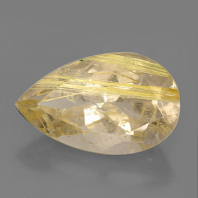 8,60 ctw natürlicher gelber Rutilquarz, Transparent, Transparent / Lichtdurchlässig