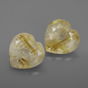  ct natürliche gelber Rutilquarz-Edelsteine, Transparent, Transparent / Lichtdurchlässig