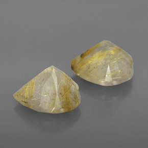  ct natürliche gelber Rutilquarz-Edelsteine, Transparent, Transparent / Lichtdurchlässig