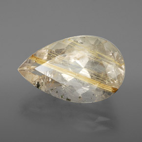 8,49 ctw natürlicher gelber Rutilquarz, Transparent, Transparent / Lichtdurchlässig