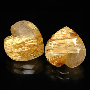  ct natürliche gelber Rutilquarz-Edelsteine, Transparent, Transparent / Lichtdurchlässig