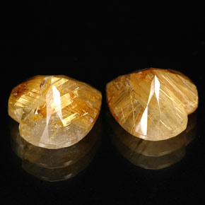  ct natürliche gelber Rutilquarz-Edelsteine, Transparent, Transparent / Lichtdurchlässig