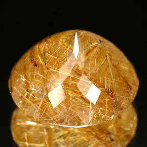 18,59 ctw natürlicher gelber Rutilquarz, Transparent, Transparent / Lichtdurchlässig