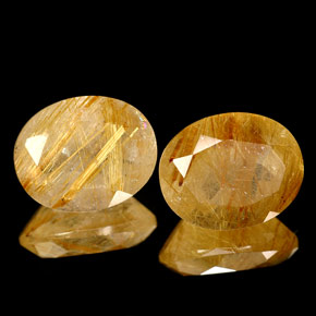  ct natürliche gelber Rutilquarz-Edelsteine, Transparent, Transparent / Lichtdurchlässig