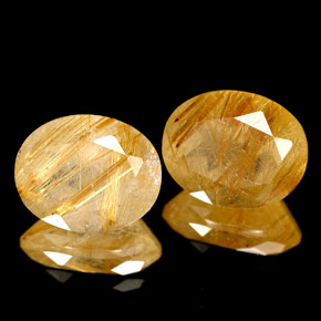  ct natürliche gelber Rutilquarz-Edelsteine, Transparent, Transparent / Lichtdurchlässig