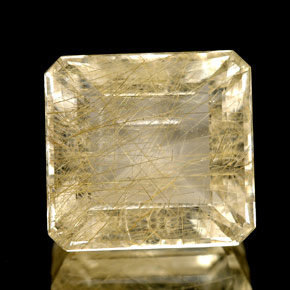 8,70 ctw natürlicher gelber Rutilquarz, Transparent, Transparent / Lichtdurchlässig