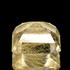 8,70 ctw natürlicher gelber Rutilquarz, Transparent, Transparent / Lichtdurchlässig