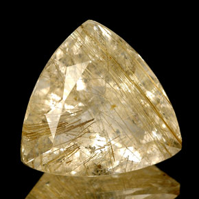 6,72 ctw natürlicher gelber Rutilquarz, Transparent, Transparent / Lichtdurchlässig