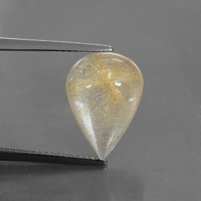 6,78 ctw natürlicher gelber Rutilquarz, Transparent, Transparent / Lichtdurchlässig