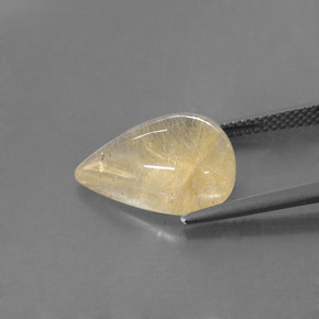 6,78 ctw natürlicher gelber Rutilquarz, Transparent, Transparent / Lichtdurchlässig