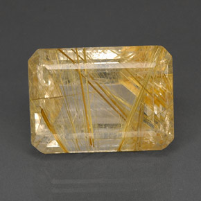 37,16 ctw natürlicher gelber Rutilquarz, Transparent, Transparent / Lichtdurchlässig