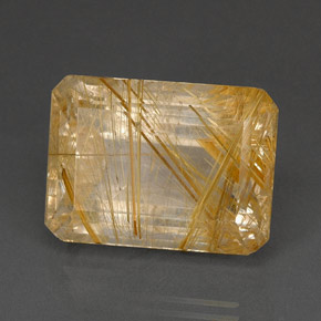 37,16 ctw natürlicher gelber Rutilquarz, Transparent, Transparent / Lichtdurchlässig
