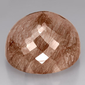 550,71 ctw natürlicher brauner Rutilquarz, Transparent, Transparent / Lichtdurchlässig