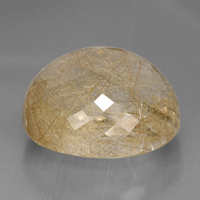 95,96 ctw natürlicher gelber Rutilquarz, Transparent, Transparent / Lichtdurchlässig