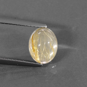 1,53 ctw natürlicher gelber Rutilquarz, Transparent, Transparent / Lichtdurchlässig