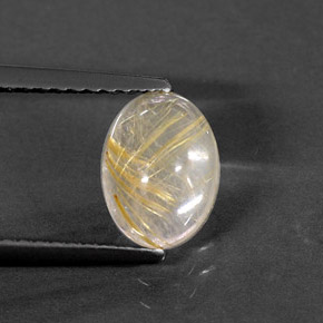 1,44 ctw natürlicher gelber Rutilquarz, Transparent, Transparent / Lichtdurchlässig