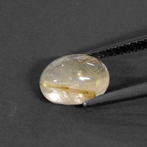 1,44 ctw natürlicher gelber Rutilquarz, Transparent, Transparent / Lichtdurchlässig