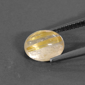 1,66 ctw natürlicher gelber Rutilquarz, Transparent, Transparent / Lichtdurchlässig