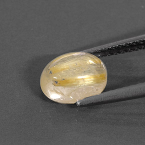 1,50 ctw natürlicher gelber Rutilquarz, Transparent, Transparent / Lichtdurchlässig