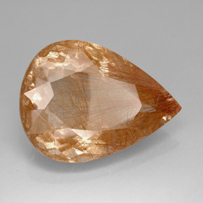 83,74 ctw natürlicher brauner Rutilquarz, Transparent, Transparent / Lichtdurchlässig