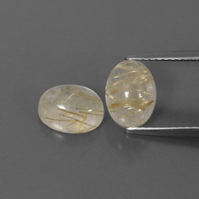  ct natürliche gelber Rutilquarz-Edelsteine, Transparent, Transparent / Lichtdurchlässig